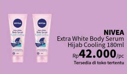 Promo Harga Nivea Body Serum Extra White Hijab Cooling 180 ml - Guardian