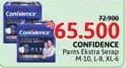 Promo Harga Confidence Adult Pants Slim & Fit Extra Absorb L8, M10, XL6 6 pcs - Alfamidi