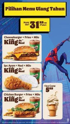 Promo Harga Pilihan Menu Ulang Tahun  - Burger King