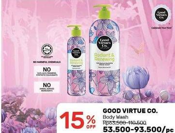 Promo Harga GOOD VIRTUES CO Shower Cream 700 ml - Guardian