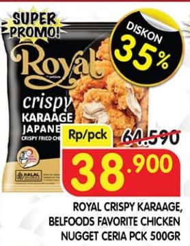 Promo Harga Belfoods Royal Nugget Crispy Karaage 500 gr - Superindo