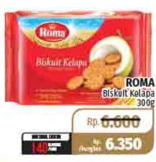 Promo Harga ROMA Biskuit Kelapa 300 gr - Lotte Grosir