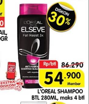 Promo Harga Loreal Elseve Shampoo 280 ml - Superindo