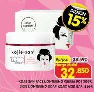 Promo Harga Kojie San Face Lightening Cream/Skin Lightening Soap  - Superindo