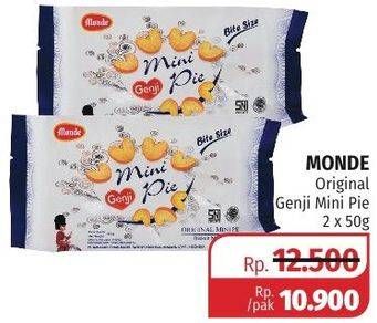 Promo Harga MONDE Genji Mini Pie per 2 bungkus 50 gr - Lotte Grosir