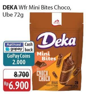 Promo Harga Deka Wafer Roll Bites Mini Choco Choco, Ube 80 gr - Alfamidi