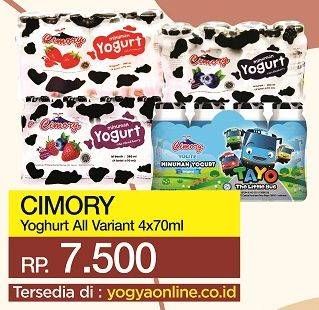 Promo Harga CIMORY Mini Yogurt Drink All Variants per 4 pcs 70 ml - Yogya