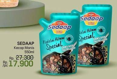 Promo Harga Sedaap Kecap Manis Kedelai Hitam Special 550 ml - LotteMart