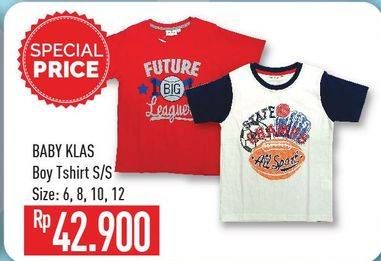 Promo Harga BABY KLAS Boy T-Shirt S/S  - Hypermart
