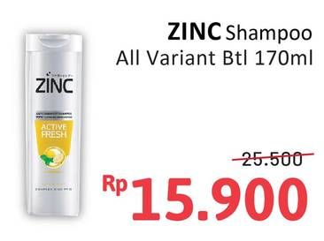 Promo Harga Zinc Shampoo All Variants 170 ml - Alfamidi