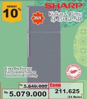 Promo Harga SHARP SJ-450GP-SD  - Giant