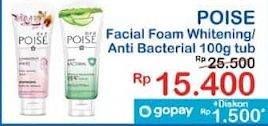 Promo Harga Poise Facial Foam Luminous White, Anti Bacterial 100 ml - Indomaret