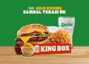 Promo Harga Burger King Ayam Kremes Sambal Terasi  - Burger King