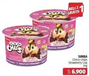 Promo Harga SIMBA Cereal Choco Chips Susu Strawberry 34 gr - Lotte Grosir