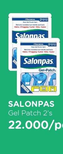 Promo Harga SALONPAS Gel Patch 2 pcs - Watsons
