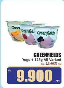 Promo Harga GREENFIELDS Yogurt All Variants 125 gr - Hari Hari