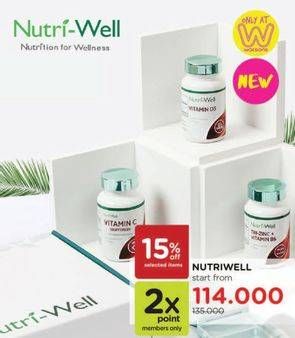 Promo Harga NUTRIWELL Supplement Range  - Watsons