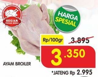 Promo Harga Ayam Broiler per 100 gr - Superindo