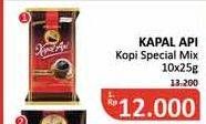 Promo Harga KAPAL API Kopi Bubuk Special Mix per 10 sachet 25 gr - Alfamidi