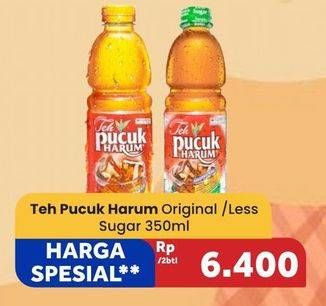 Promo Harga Teh Pucuk Harum Minuman Teh Jasmine, Less Sugar 350 ml - Carrefour