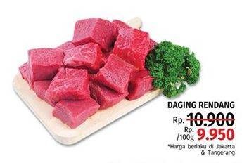 Promo Harga Daging Rendang Sapi per 100 gr - LotteMart