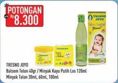 Promo Harga TRESNO JOYO Balsem Telon/Minyak Kayu Putih/Minyak Telon  - Hypermart