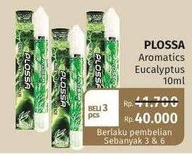Promo Harga PLOSSA Aromatics Eucalyptus per 3 pcs 10 ml - Lotte Grosir