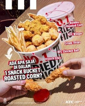 Promo Harga KFC Snack Bucket Roast Corn 1  - KFC