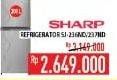 Promo Harga SHARP SJ-237ND | Refrigerator 205ltr  - Hypermart