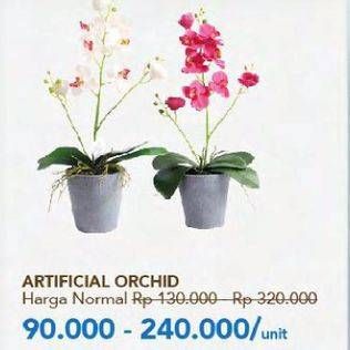 Promo Harga Artificial Flower Orchid  - Carrefour