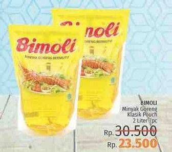 Promo Harga BIMOLI Minyak Goreng 2 ltr - LotteMart
