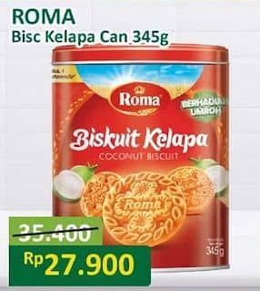 Promo Harga Roma Biskuit Kelapa Kecuali 345 gr - Alfamart