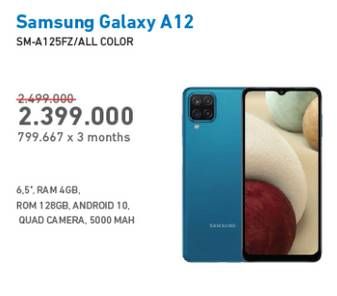 Promo Harga SAMSUNG Galaxy A12 All Variants  - Electronic City