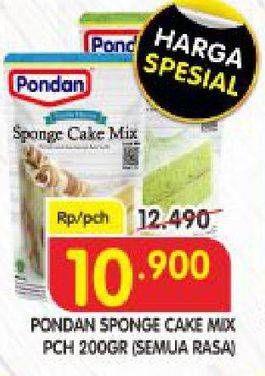 Promo Harga Pondan Sponge Cake Mix All Variants 200 gr - Superindo