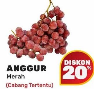 Promo Harga Anggur Merah per 100 gr - Yogya