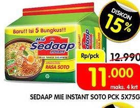 Promo Harga SEDAAP Mie Kuah Soto 75 gr - Superindo