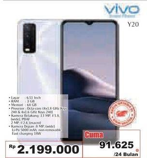 Promo Harga VIVO Smartphone Y20  - Giant