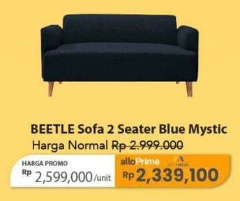 Promo Harga Pexio Beetle Sofa Blue Mystics  - Carrefour