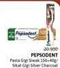 Promo Harga Pepsodent Pasta Gigi Action 123/Pepsodent Sikat Gigi Silver Charcoal  - Alfamidi