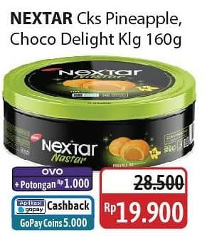 Promo Harga Nabati Nextar Cookies Nasta Pineaplle, Brownies Choco Delight 160 gr - Alfamidi