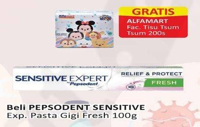 Promo Harga PEPSODENT Pasta Gigi Sensitive Expert Fresh 100 gr - Alfamart
