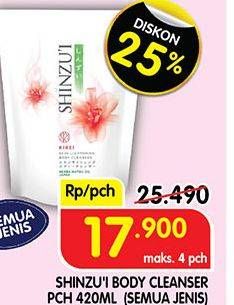 Promo Harga SHINZUI Body Cleanser All Variants 420 ml - Superindo