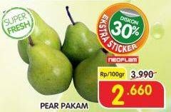 Promo Harga Pear Packham per 100 gr - Superindo