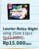 Promo Harga Laurier Relax Night 35cm 12 pcs - Alfamart