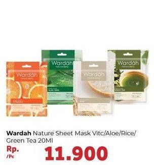 Promo Harga WARDAH Sheet Mask Vitamin C, Aloe Vera, Rice, Green Tea 20 ml - Carrefour