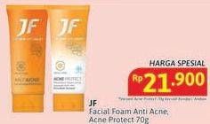 Promo Harga JF Facial Foam Anti Acne, Acne Protect 70 gr - Alfamidi