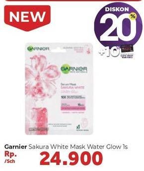 Promo Harga GARNIER Sakura White Waterglow Serum Mask  - Carrefour