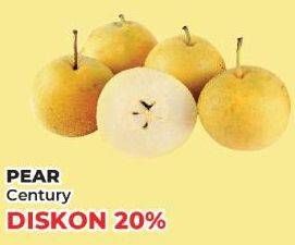 Promo Harga Pear Century per 100 gr - Yogya