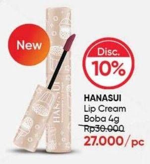 Promo Harga Hanasui Matte Lip Cream Boba 4 gr - Guardian