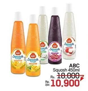 Promo Harga ABC Syrup Squash Delight 460 ml - LotteMart